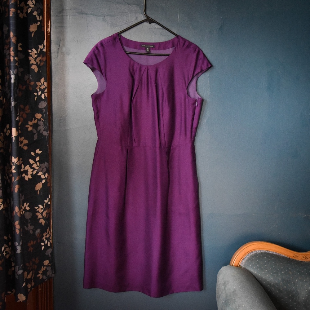 Purple Banana Republic Silk Dress in size 14T